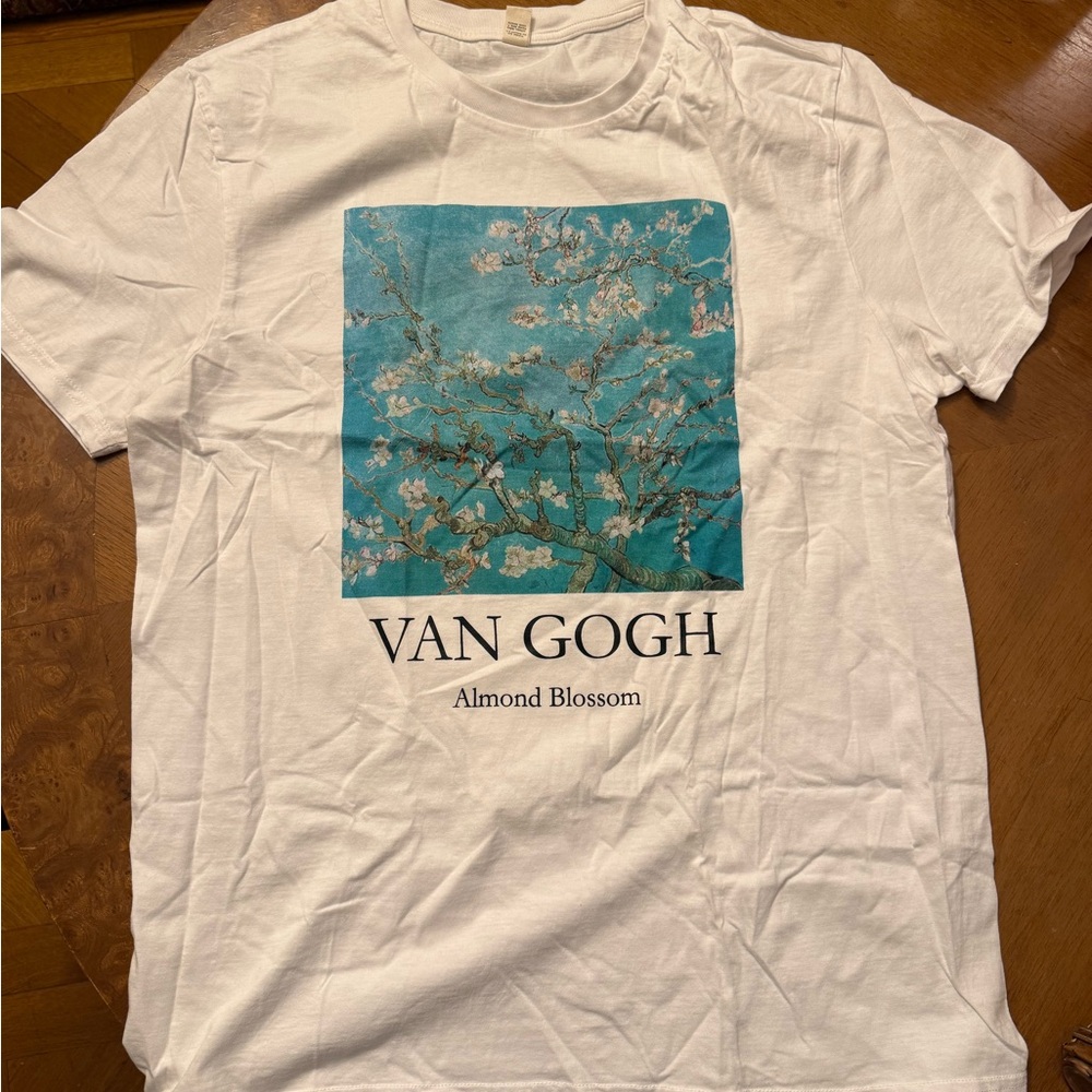 Van Gogh Almond Blossom White Tee